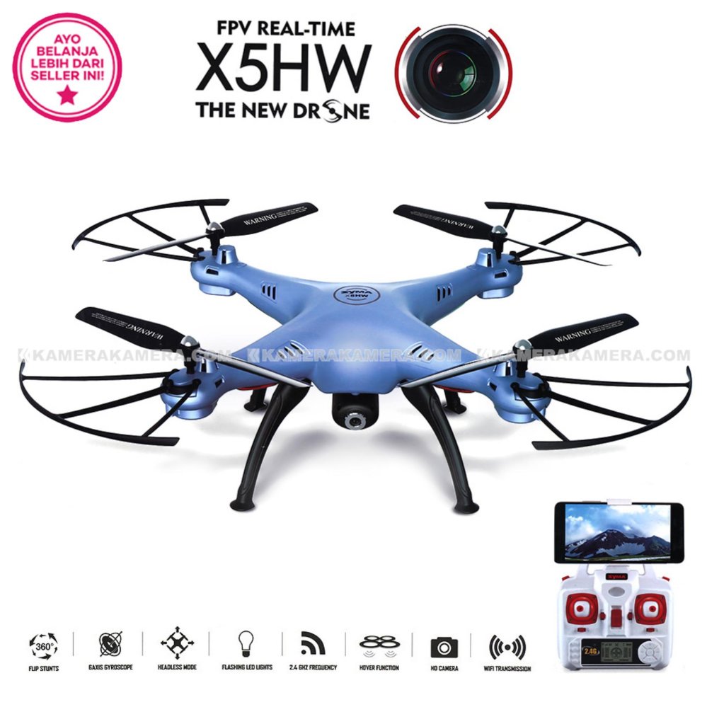 SYMA DRONE X5HW BLUE [Hold & Wifi/ Live View /HD 2MP]